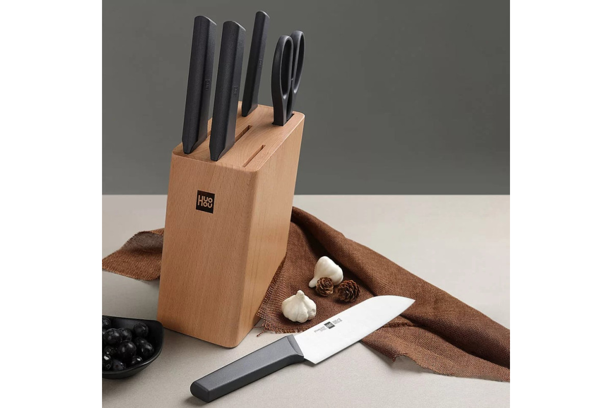 Набор кухонных ножей Xiaomi Huo Hou Fire Kitchen Steel Knife Set с ...